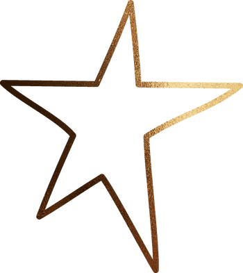 Gold New Year Star